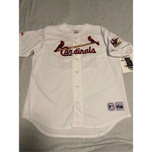 St. Louis Cardinals Size Large 70 HR Mark McGwire White Jersey Majestic Vintage